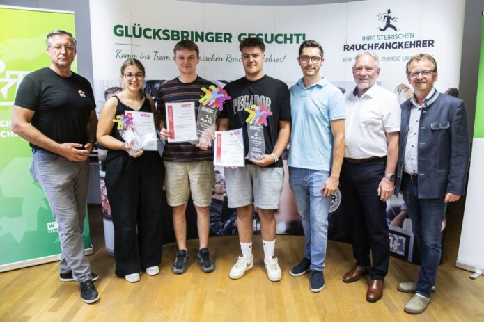 LWB Rauchfangkehrer 2025 Rauchfangkehrerin auf dem Dach